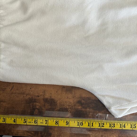 Victoria Secret Thermal Waffle-Knit Pajama Henley Jogger Set MED Beige Cozy - Picture 11 of 12